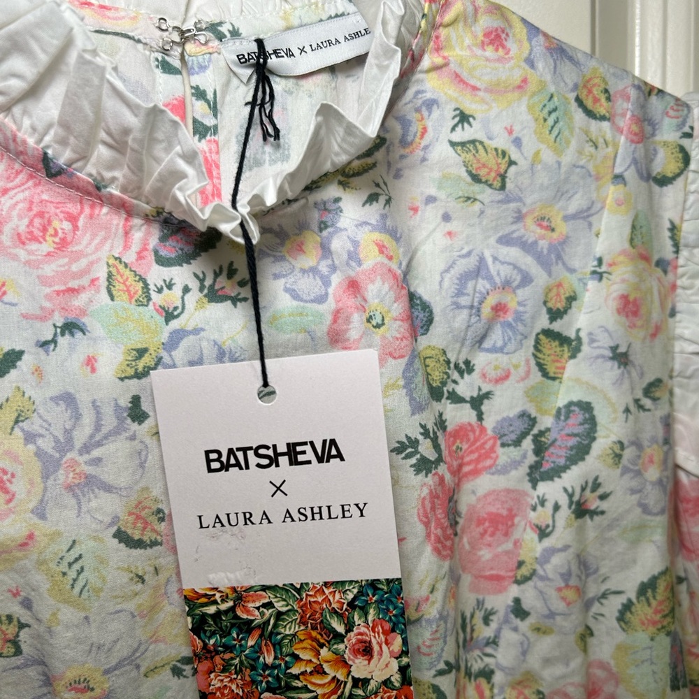 Batsheva x Laura Ashley spring prairie blouse in quartet 8 - Picture 4 of 5
